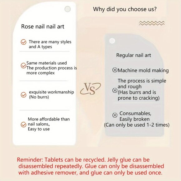 24pcs Christmas Press-On Nails Set - Long Ballerina, Glittery Pink & White - Picture 5 of 8